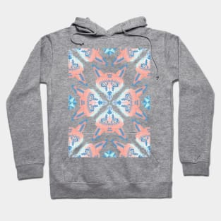 Pastel Fox Pattern Hoodie